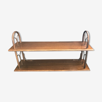 Vintage curved wood shelf