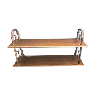 Vintage curved wood shelf