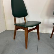 Chaises de salle à manger vintage en teck à dossier haut, design danois norvégien Bruk Sorheim
