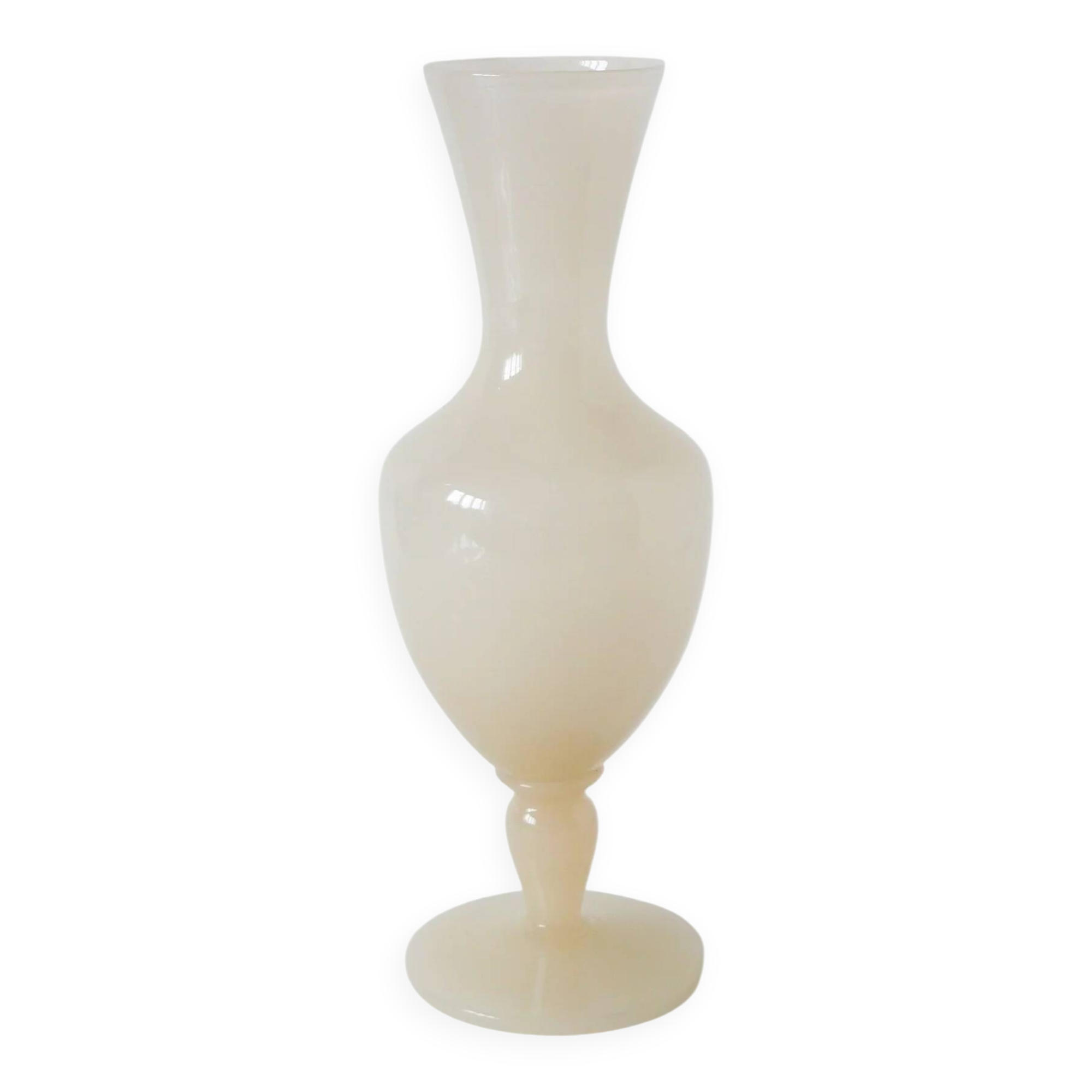 Large opaline vase, pale pink, 1960