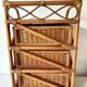 Commode en rotin , chiffonnier 3 tiroirs