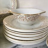 Porcelain plate service x 10 people