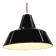 Danish industrial pendant lamp by **Louis Poulsen**, model **Vaerksteds**