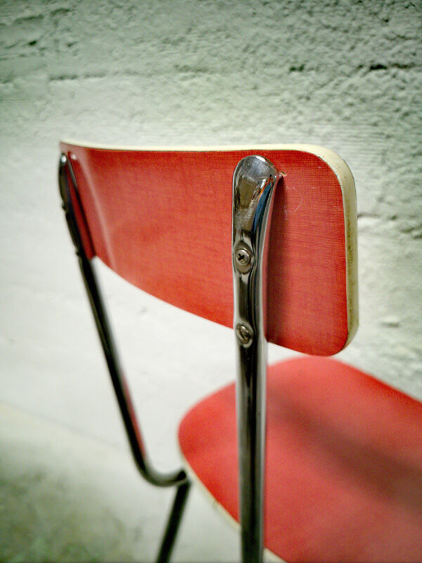 Red formica chair