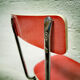 Red formica chair