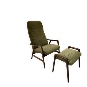 Fauteuil et ottoman Alf