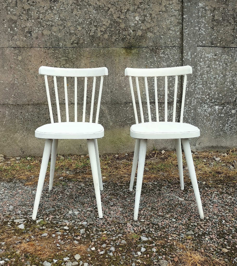 Pair of Baumann bistro chairs