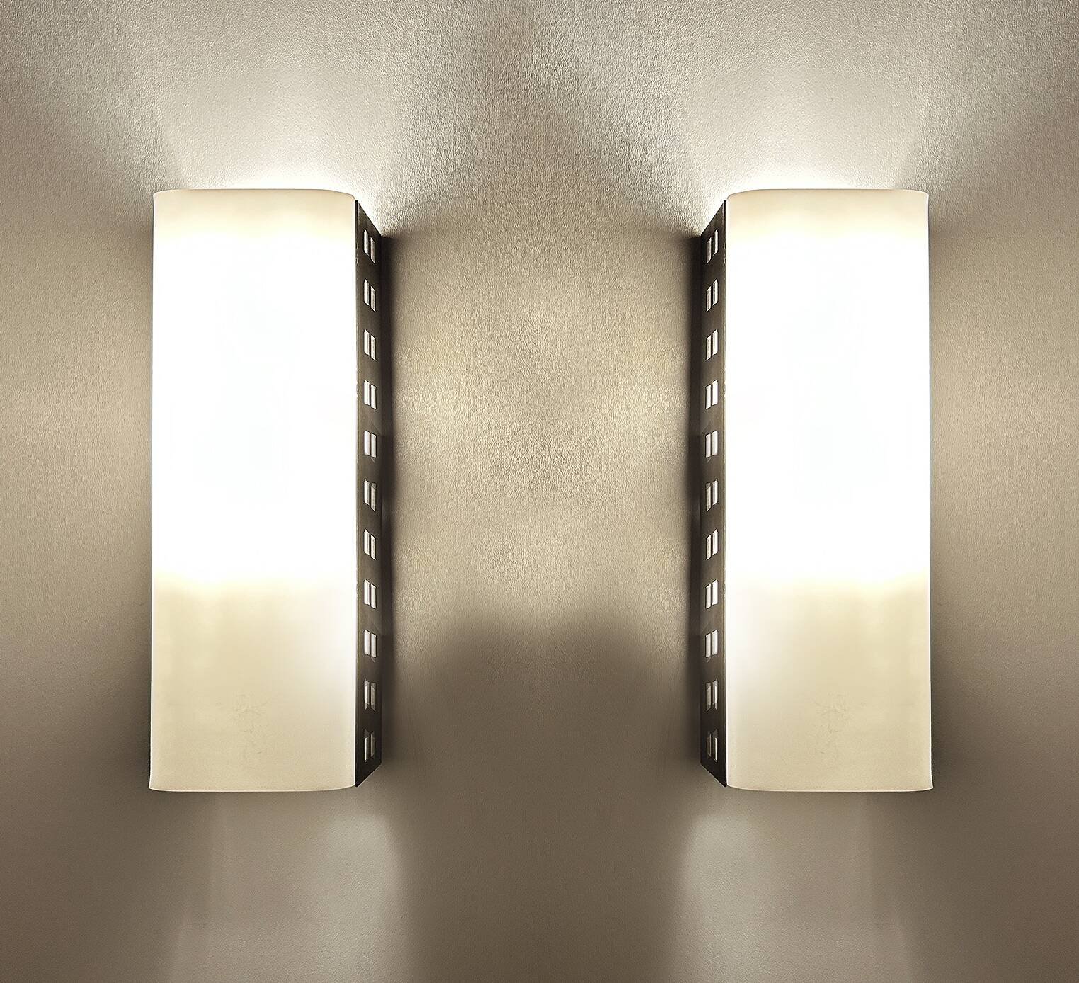 Pair Vintage Modernist Sconces