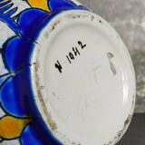 Soliflore bottle vase in fine earthenware boch frères la louvière-keramis early 20th century