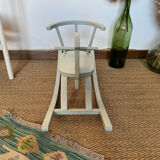 Vintage wooden rocking horse in its patina