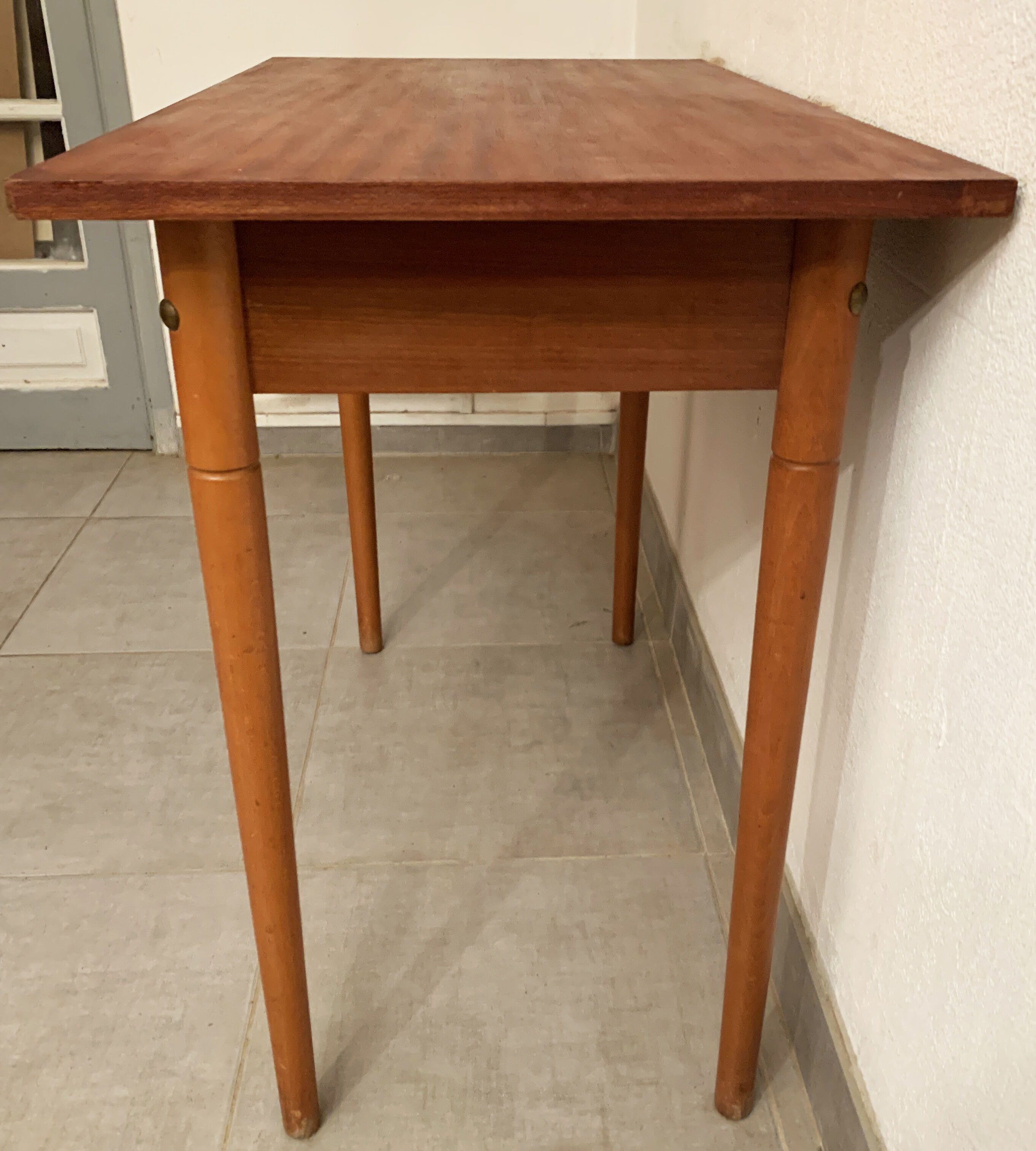 Vintage wooden desk from the 50s and 60s