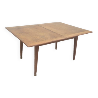 Table de ferme rustique dit "Portefeuille" en chêne massif 19ème -1m48x1m08