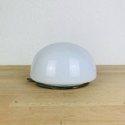 Vintage half-sphere opaline ball wall light