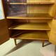 Meuble de rangement vitré en bois, 1960