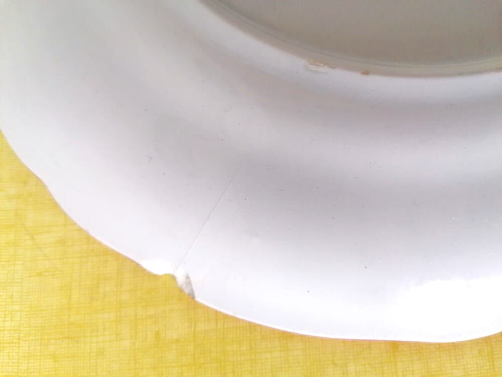 Rose plates Lunéville Keller & Guérin