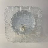 Molded glass ceiling light, 1970