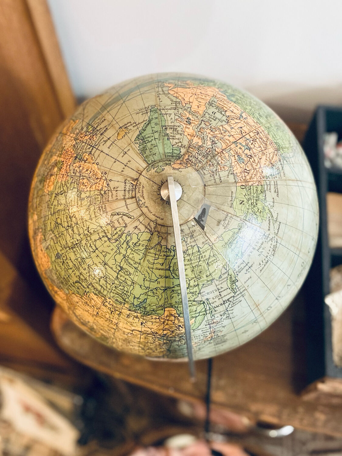 Illuminated terrestrial globe Columbus, Sweden, 1950s