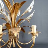 “Calla Lily” Chandelier by Hans Kögl, Hollywood Regency, c. 1970,