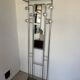 Vintage brushed aluminium coat rack from the 1950s.