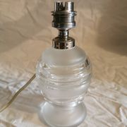 Art Deco frosted glass globe lamp