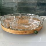 Rotating platter with small dishes