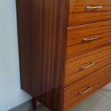 Commode bois 4 tiroirs vintage