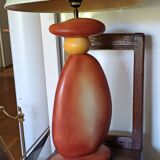 ceramic pebble lamp 1990 signed François Chatain