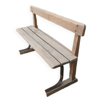 Bench with backrest