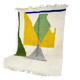 Off-white Moroccan rug with colorful patterns, 250cm x 150cm
