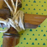 Bamboo mirror 55x43cm