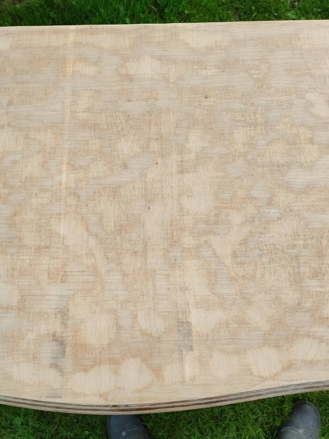 Antique Louis XVI style chest of drawers with wooden top