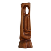Grande sculpture en bois "Female" par Ole Wettergren, moderne danois, années 1970