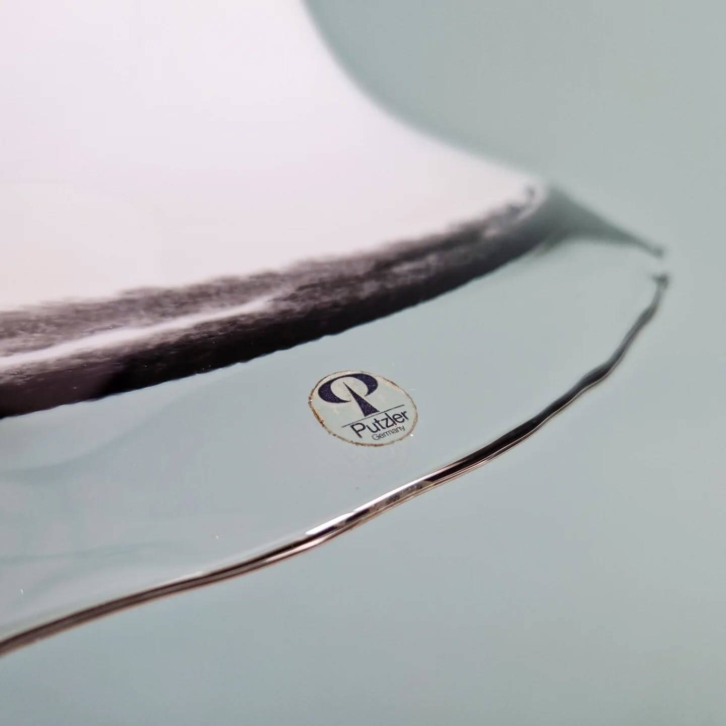 Large glass pendant light, Peill & Putzler, 1970s