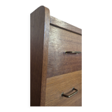 Vintage Scandinavian chest of drawers with compass feet