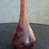 Soliflore Legras vase decorated with vine leaves