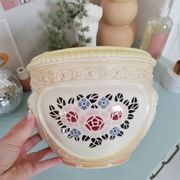 Hidden vase planter in slipware, Bruyne factory (Fives-Lille)