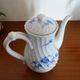 Limoges Haviland porcelain teapot - Blue cherry - Twisted sides