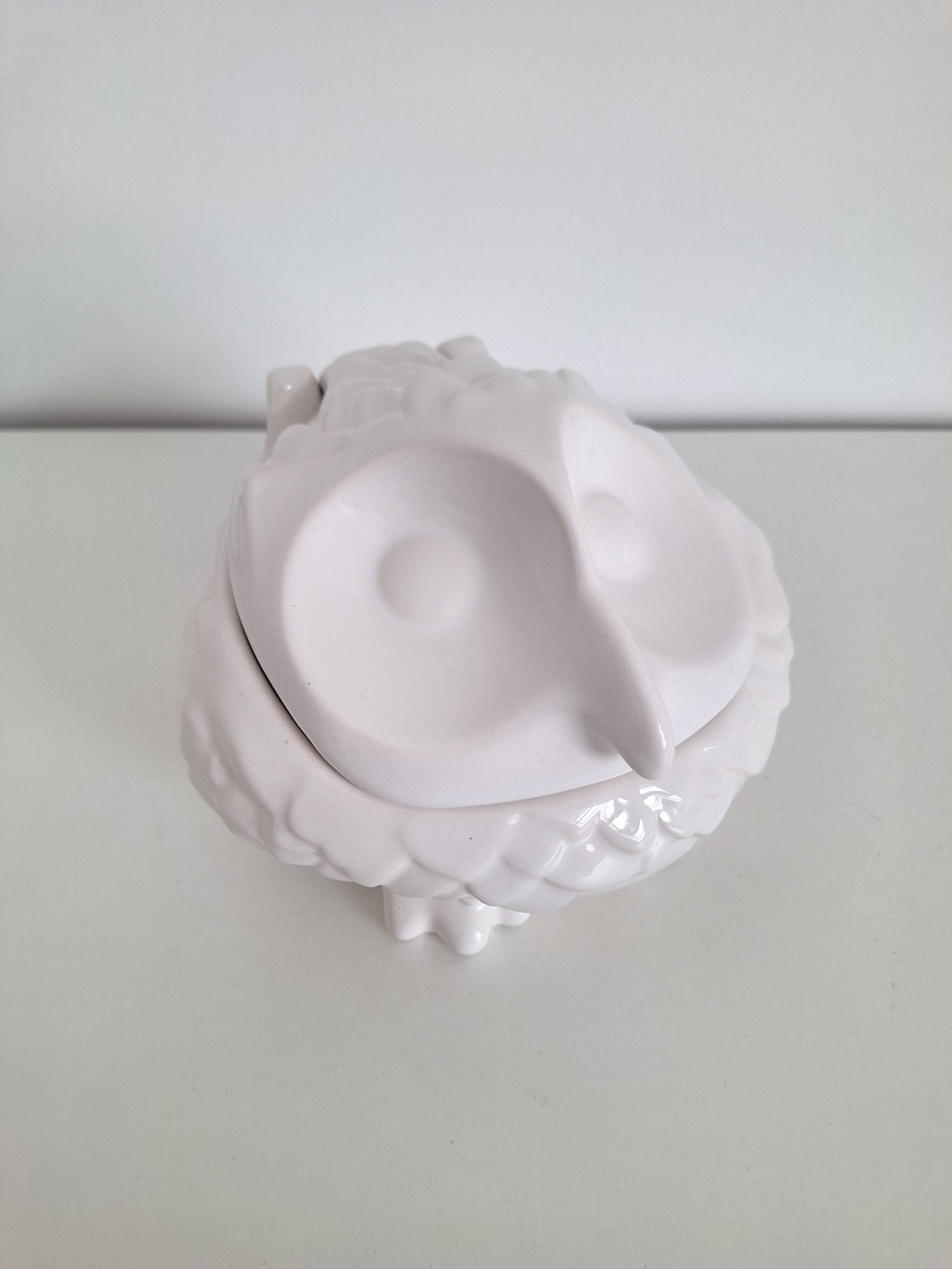 Ceramic owl box