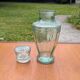 Carafe en verre moulé épais