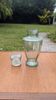Carafe made of thick moulded glass.