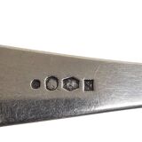 Antique Dutch Silver Fork And Spoon From Kempen, early 1900s