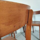 6 vintage bistro chairs, 50s/60s
