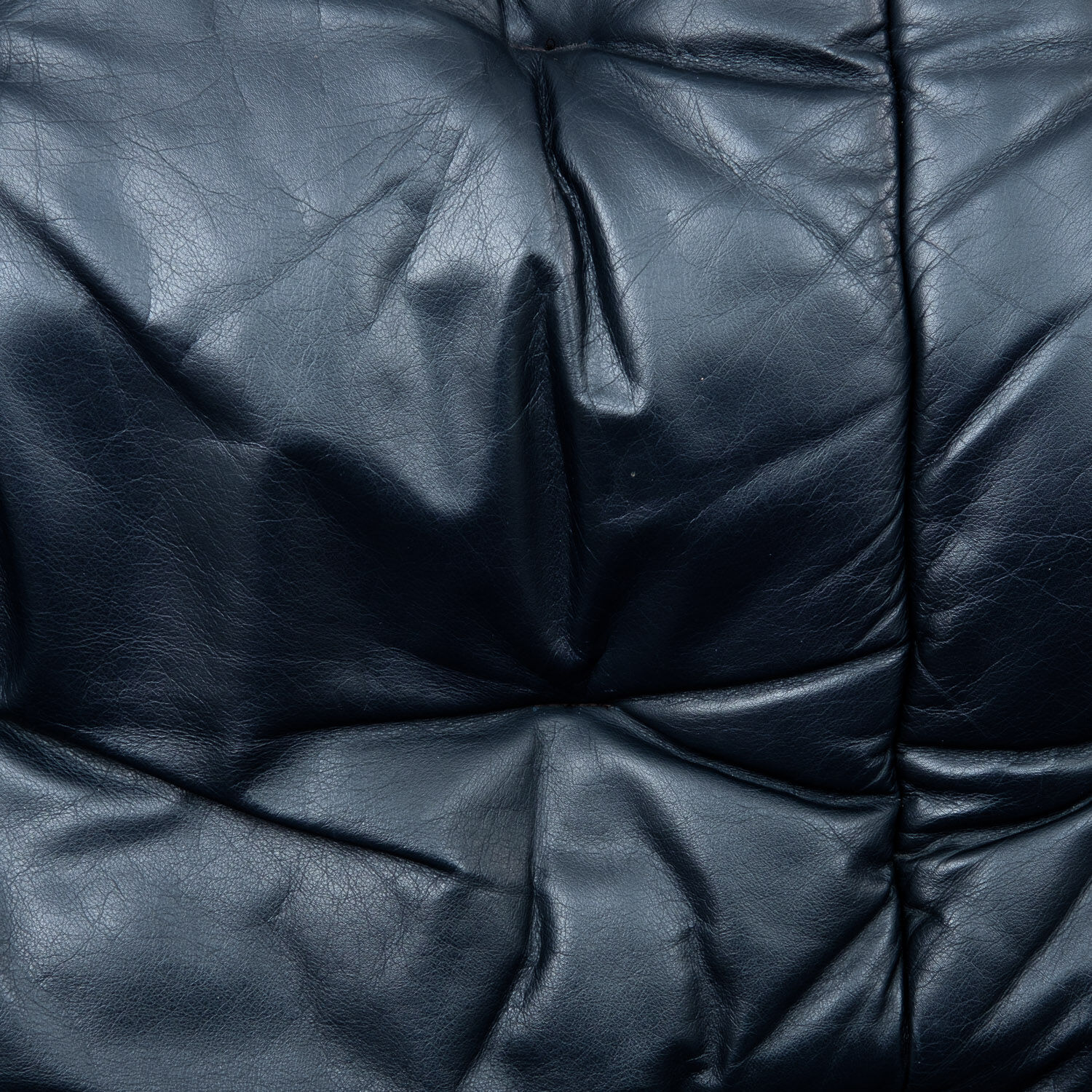 Black leather sofa, 70, two places