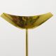 Postmodern floor lamp in brass and wood by Rodolfo Dordoni, Italy, 1980s.
