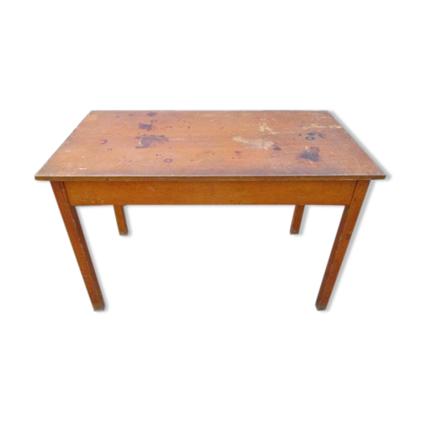 Table d'administration ancienne en bois