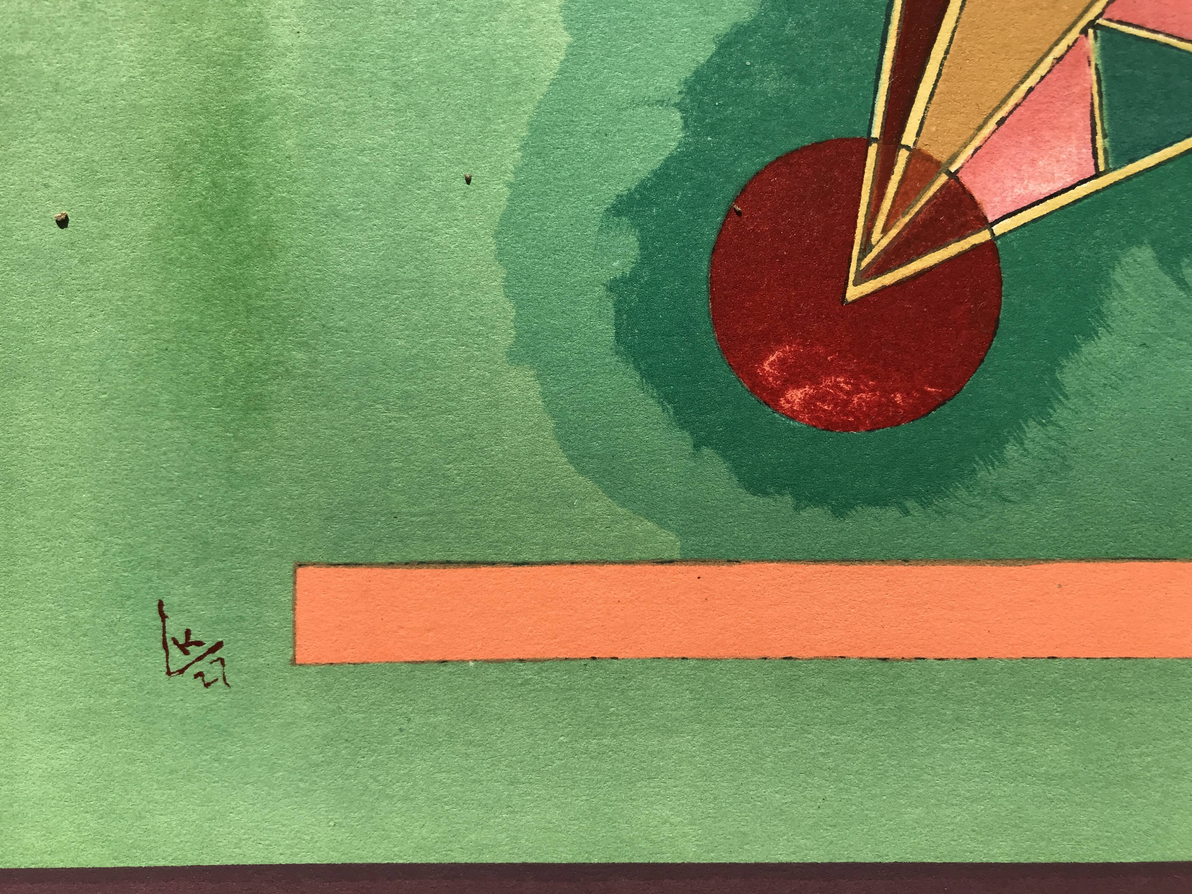 Original exhibition poster KANDINSKY, Galerie Maeght / Bauhaus de Dessau, 1965