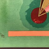 Original exhibition poster KANDINSKY, Galerie Maeght / Bauhaus de Dessau, 1965