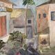 Huile sur panneau paysage