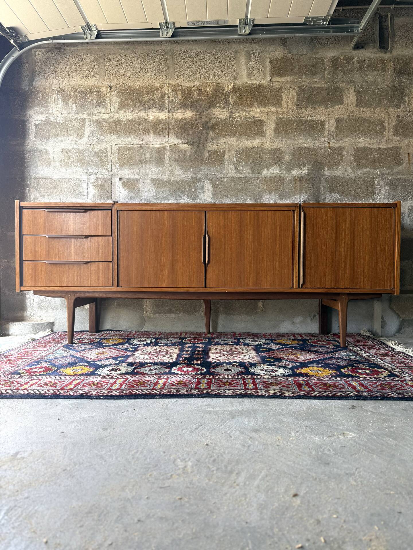 Vintage Scandinavian teak sideboard, 1960.