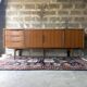 Vintage Scandinavian teak sideboard, 1960.